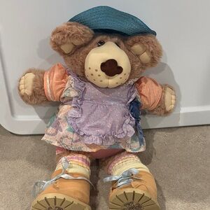 Vintage collectible "Hattie" Furskin bear